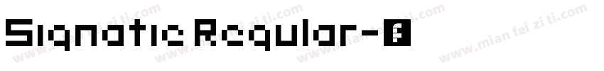 Signatie Regular字体转换